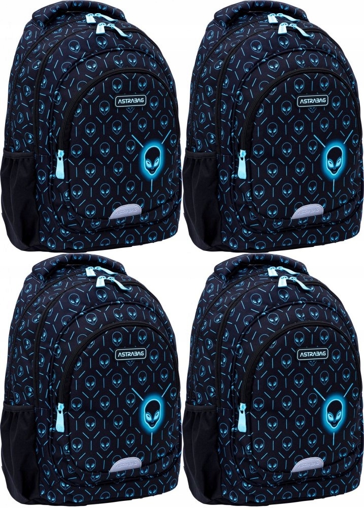Školský batoh Astra Astrabag Neon UFO AB330, trojkomorový, 20l